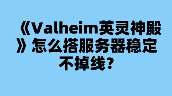 《Valheim英灵神殿》怎么搭服务器稳定不掉线？
