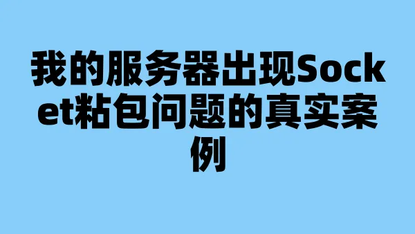 我的服务器出现Socket粘包问题的真实案例