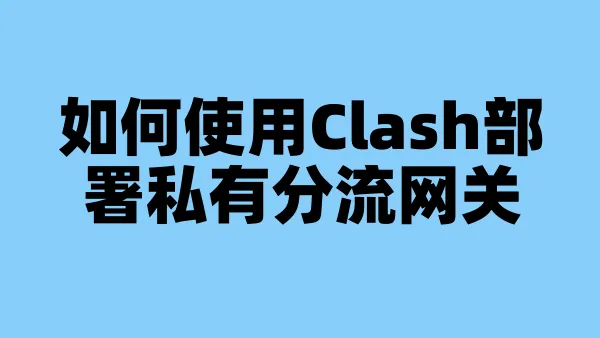 如何使用Clash部署私有分流网关