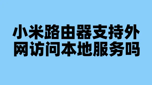 小米路由器支持外网访问本地服务吗