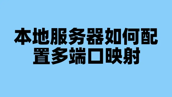 本地服务器如何配置多端口映射