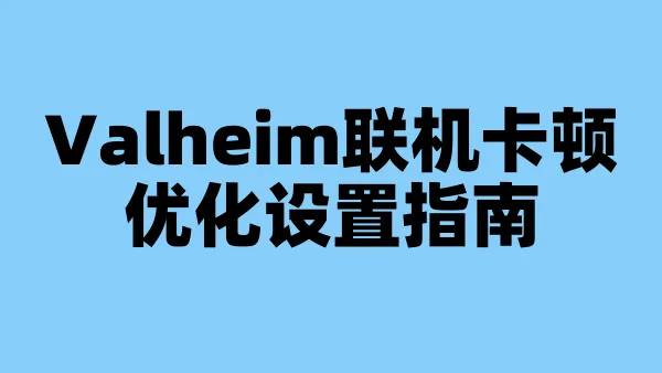 Valheim联机卡顿优化设置指南