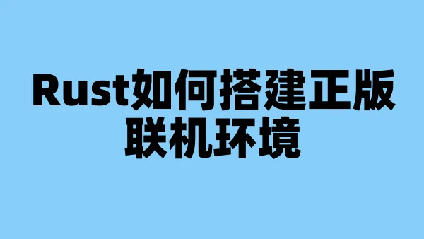 Rust如何搭建正版联机环境