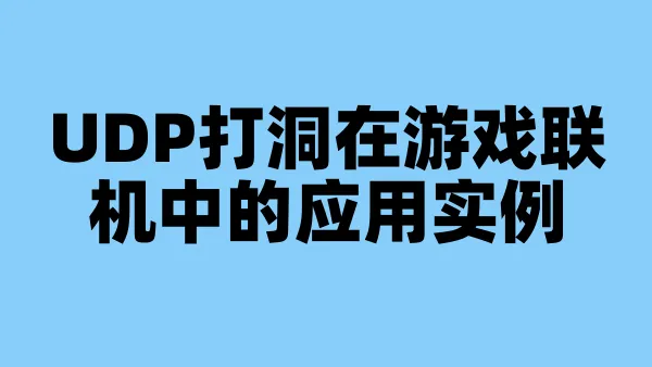 UDP打洞在游戏联机中的应用实例