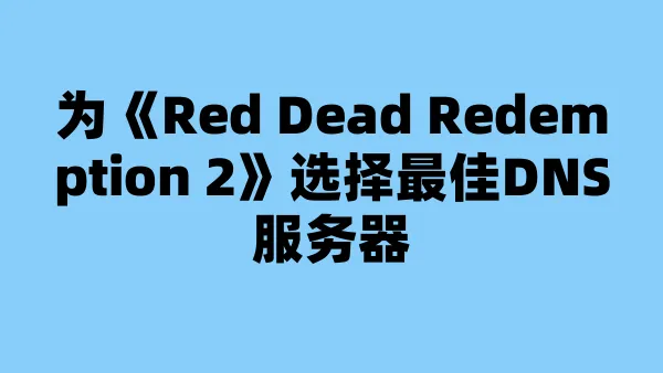 为《Red Dead Redemption 2》选择最佳DNS服务器