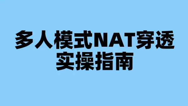 多人模式NAT穿透实操指南