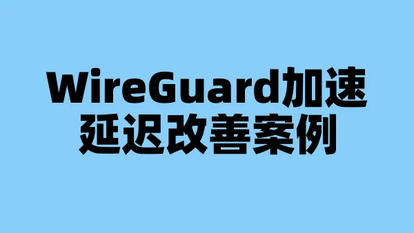 WireGuard加速延迟改善案例