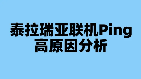 泰拉瑞亚联机Ping高原因分析