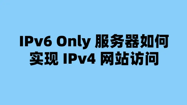 IPv6 Only 服务器如何实现 IPv4 网站访问
