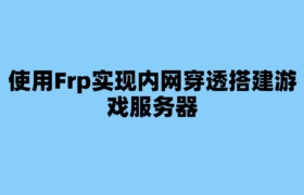 使用Frp实现内网穿透搭建游戏服务器